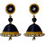 Handmade Paper Quilling black and gold Earring