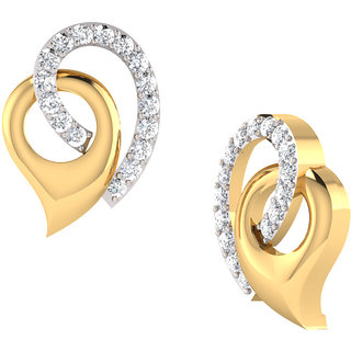 Shop Mani Jewel 92.5AG & 0.14 cts Certified Diamond Earrings (Design 1 ...