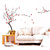 Walltola Grey Branch With Pink Flowers Wall Sticker (31X20 Inch)