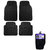 TATA Indica Vista Rubber Car Foot Mat Set of 4 Pcs (Black)