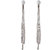 Jazz Jewellery Designer Silver Plated White Colour Ad CZ Stone Alloy Dangle Earrings For Womens