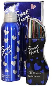 JBJ Exotic Sweet Heart Blue Combo of  Perfume and Deo for men  - 100+150 ml