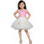 Midage Pink Girls Floral Design Frock