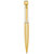 P-100 Exclusive Golden Finish White Crystal Ball Pen with Golden Trim