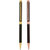 P-200 Set of Two Exclusive Black Finish Ball Pens with Diamond Trim