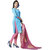 Trendz Apparels Blue Banarasi Silk Straight Fit Salwar Suit