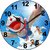 ske 3D beautiful flying doreamon wall clock