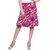 Majori Women's Cotton Pink  purple Skirt