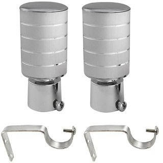 Buy Hans Enterprise Silver Set Of 2 Stainless Steel Single