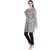 Vaio Fashion Grey Check Print Kurta / Tunic