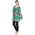 Vaio Fashion Multi V-Neck With H Work Embriodry Floral Print Kurta/Tunic