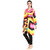 Vaio Fashion Multi V-Neck With Front Open Abstract Print Kurta/Tunic