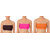 Dealseven fashion Brown  Pink  Orange  Color Free Size  None Padded Tube 3 Set Of Bra(Fit Bust Size Between 30 to 36(A  B))