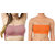 Dealseven fashion  Light Purple  Orange  Color Free Size  None Padded Tube Combo Bra(Fit Bust Size Between 30 to 36(A  B))