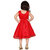 Midage Red Girls Net Empire Waist Dress
