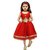 Aarika Red Girls Net Empire Waist Frock