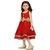 Aarika Red Girls Net Empire Waist Frock