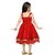 Aarika Red Girls Net Empire Waist Frock