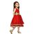 Aarika Red Girls Net Empire Waist Frock