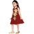 Midage Girl's Self Design Party Wear Frock
