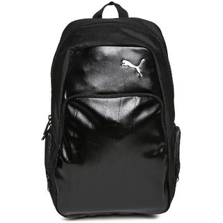 puma black leather bag