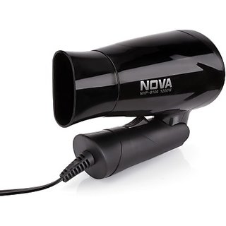 Buy Nova Silky Shine 1200 W Hot And Cold Foldable Nhp 8100 Hair Dryer(Black)  Online @ ₹289 from ShopClues
