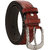 Comfort Zone Maroon Textured Men's Belt