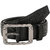 Comfort Zone Black Linked Design Men's Belt