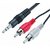 eTech TV-out Cable RCA2-NORMAL  (Multicolor, For Home Theater, 1.2 m)
