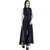 Westrobe Women's Black Front Slit Maxi Dress