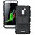 Cantra Kick Stand Hard Dual Back Cover for Coolpad Note 3 Lite - Black