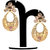 Spargz Modern Gold Plated Dangle Earrings For Women AIER 606