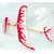 Magideal DIY Assembly Airplane Aircraft Model Launched Powered By Rubber Band Red