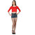 SayItLoud 3/4 Sleeve Red  Colour Solid Crop top