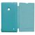 Sky Blue Leather Flip Book Cover Case For Nokia Lumia 520