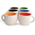 Jocular Marblefinish Multicolor Stylish Tea Cup Set Of -6