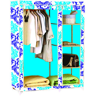 Buy Embross 3 5 Feet Folding Stainless Steel Collapsible Wardrobe Cupboard Almirah Easy Foldable Storage Rack Space Saving Collapsible Ultimate Cabinet Online 3249 From Shopclues