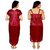 rk 2 PC set of satin Bridal.,hot women ,Baby doll   Causal Satin  Nighty or Maxy or Gown/Night Dress for ladies