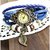 Vintage Watches For Women Genuine Leather Watch Bracelet Wrist Watch Blue Star  KB283