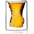 Sexy man transparent wine glass-creative small cup glass-double-deck bourbon-180ml