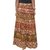 Gurukripa Shopee  Sanganeri Printed Women's Multicolor Long Wrap Around Skirts-0308
