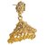 Kriaa Gold Plated Golden  Drop Earrings