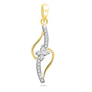 Sparkles Stylish Gold Pendant-P8094