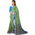 Sanwara Green Georgette Printed Saree With Blouse
