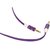 Flat Aux Stereo 3.5mm Music Transfer Car Auxiliary Cable for Mobiles, Car Auxiliary and Speakers (Purple)
