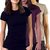 Plain Half Sleeves Round Neck T-shirt For Girls pack of 3(Assorted color)