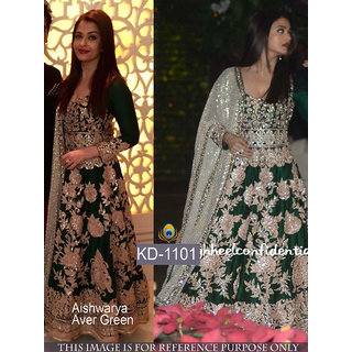 Buy Aishwarya Rai Ambani Party Green Gown Online 3449 from ShopClues