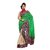 Monalisa Indain Designer Green & Off White Jute Silk Embroidered Saree