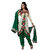 Monalisa Green & Off White Banarasi Jacquard Embroidered Dress Material