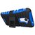 Style Imagine Kick Stand Hard Dual Armor Hybrid Rubber  Back Case Cover for Coolpad Note 3 Lite - Blue